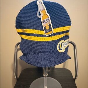Corona Navy and Yellow Striped Hat
